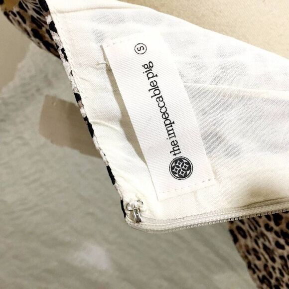 The Impeccable Pig NWT Animal Print Short Dress Size Small - Picture 7 of 8